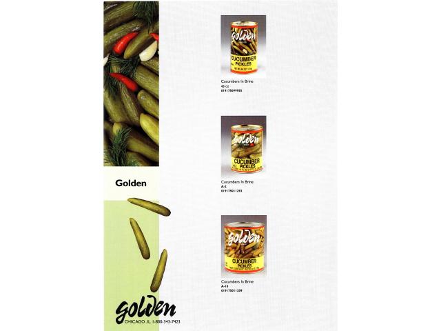 Golden Cucumber Pickles